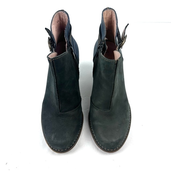 El Naturalista Colibri Ankle Boot 36 Blue Tone Leather Heeled Bootie Womens - Picture 3 of 9